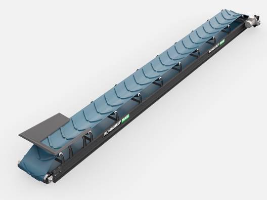 Конвейер ленточный желобчатый для сыпучих материалов