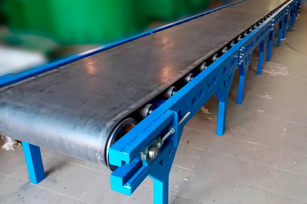 Прямой ленточный конвейер для овощей